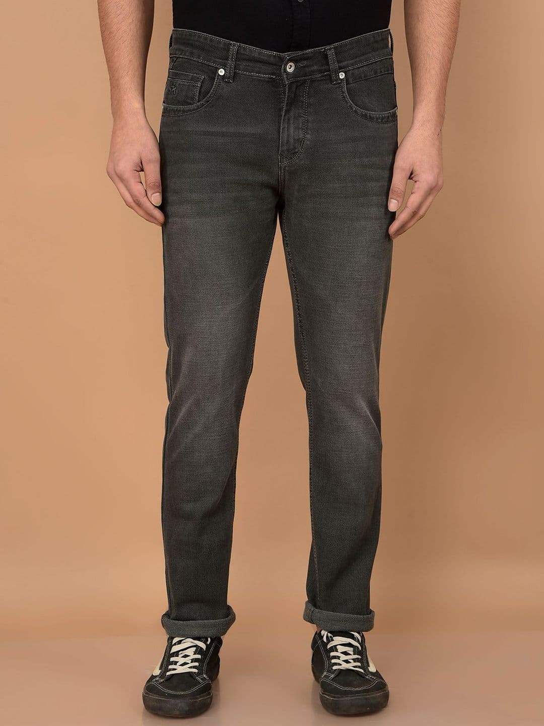 Crimsoune Club Men Mid-Rise Slim Fit Light Fade Clean Look Stretchable Jeans - view 1