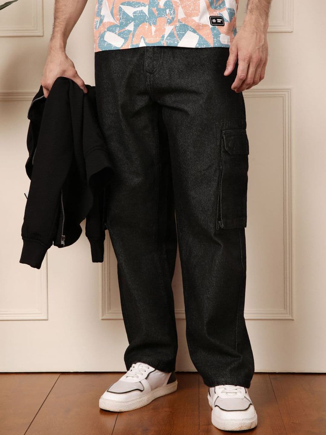 WROGN Men Comfort Mid-Rise Wide Leg Jeans - view 1