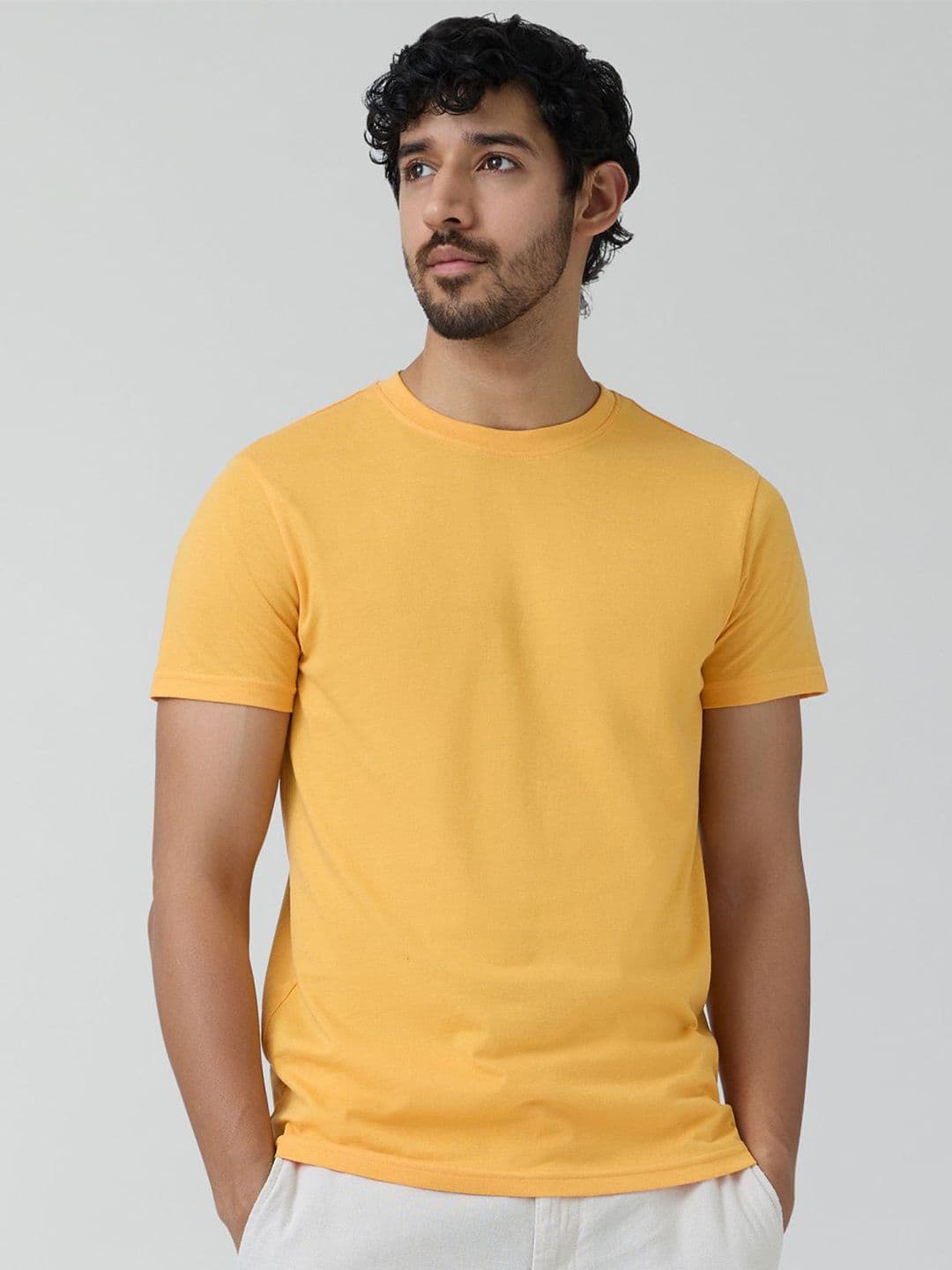 XYXX Men Solid Cotton Rich Code T-Shirt - view 1
