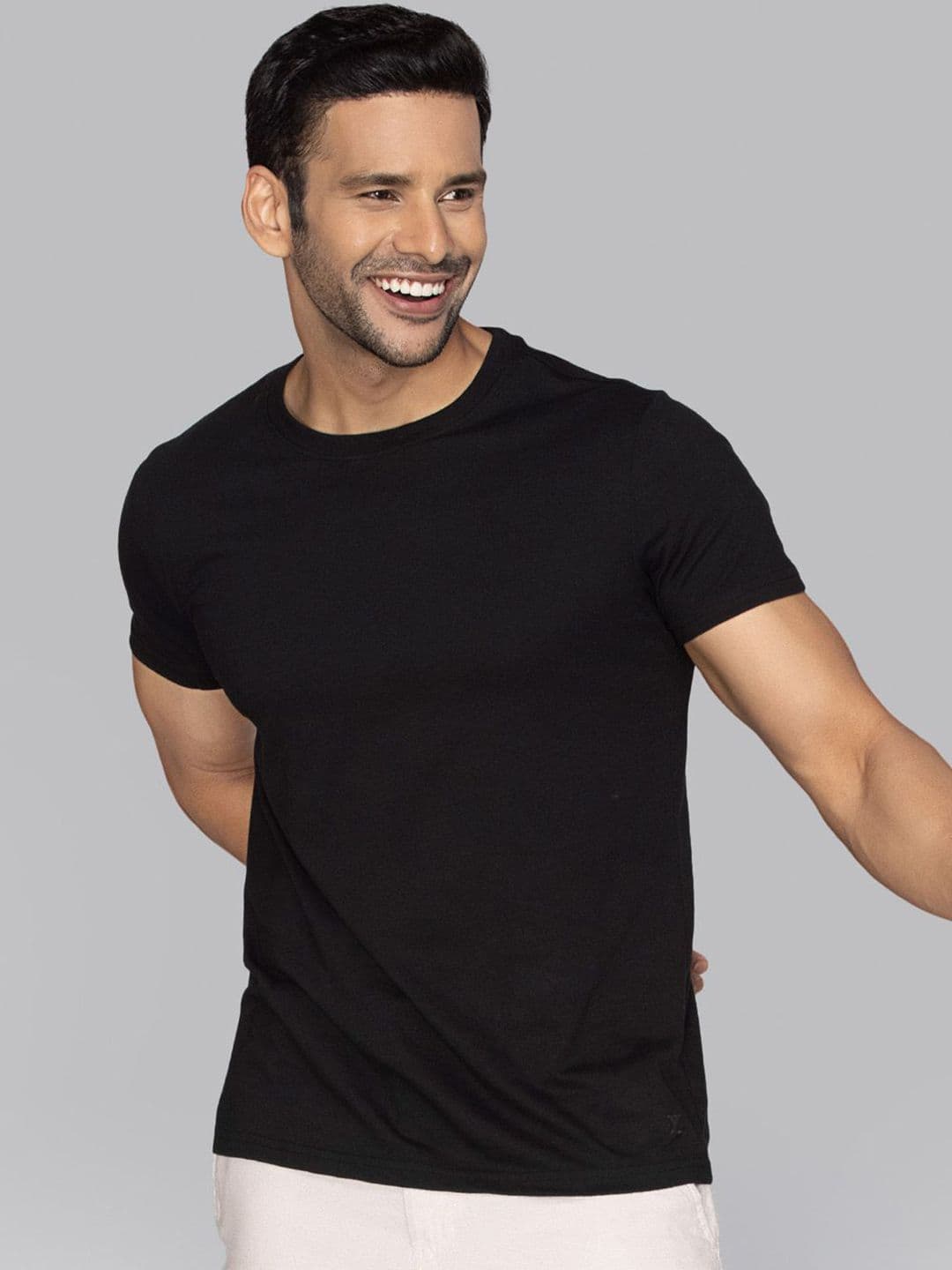 XYXX Cotton Rich Solid Code T-shirt for Men - view 1