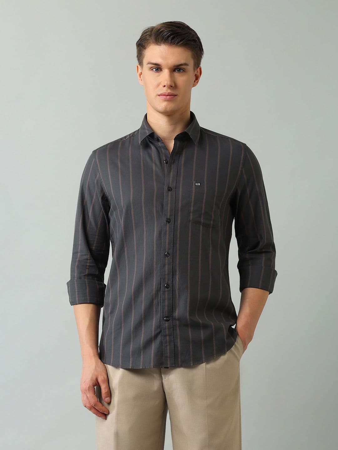 Arrow Sport Men Slim Fit Opaque Striped Casual Shirt - view 1