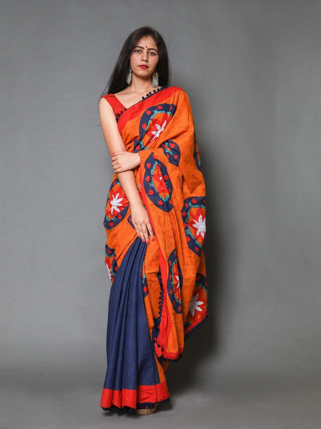 Craft Musium Ethnic Motifs Pure Cotton Bagru Saree - view 1