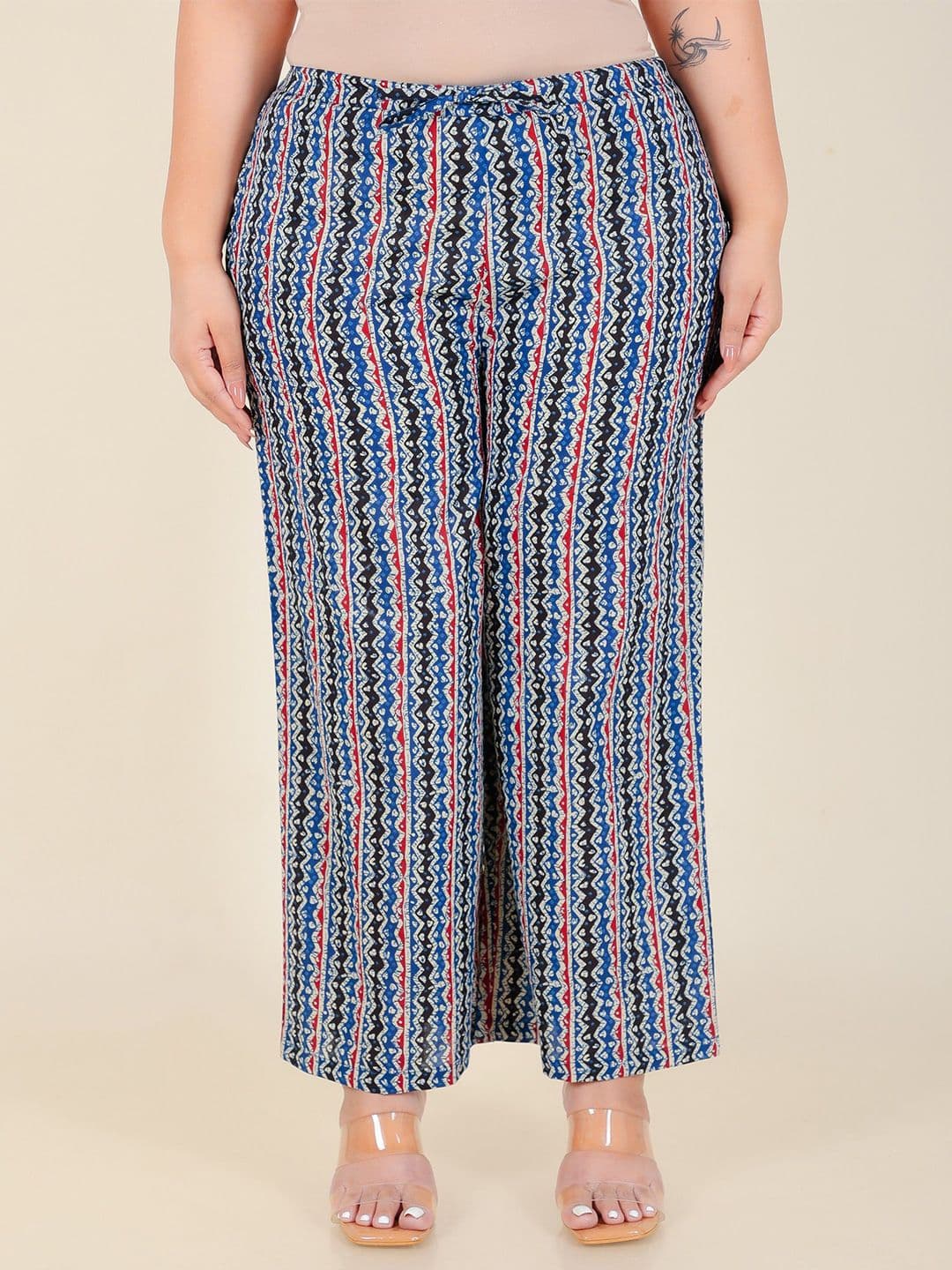 Aramya Women Plus Size Printed Ethnic Palazzos - view 1