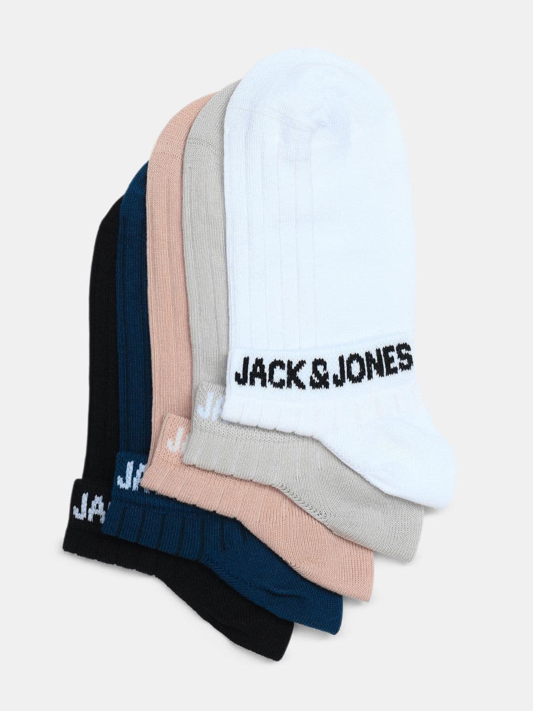 Jack & Jones Men JACPLUTO Pack Of 5 Ankle-Length Socks - view 1