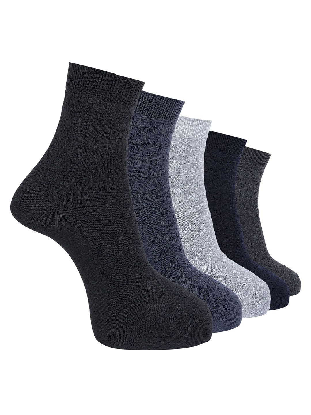 Dollar Men Pack of 5 Free Size Ankle Length Cotton Socks - view 1