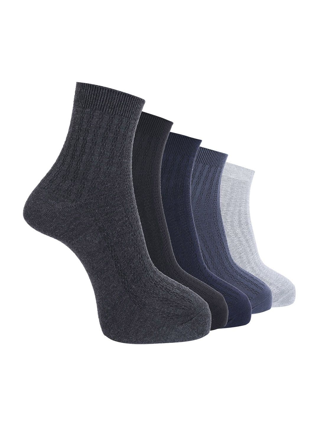 Dollar Men Pack of 5 Free Size Ankle Length Cotton Socks - view 1