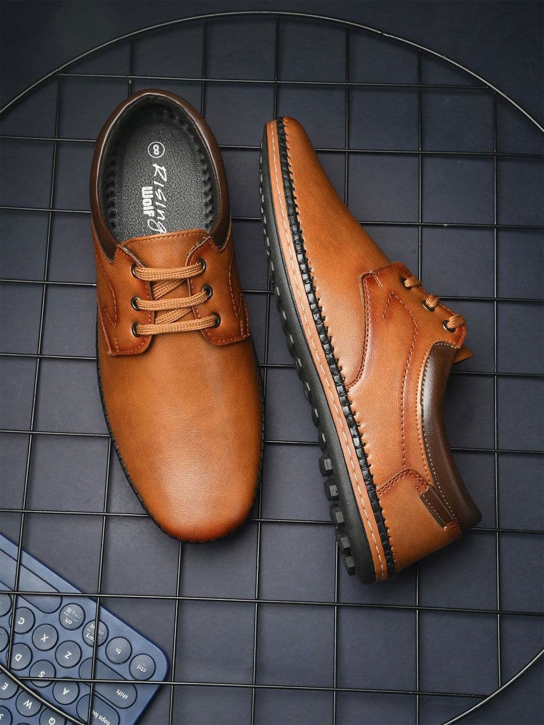 Rising Wolf Men Formal Lace-Up Derbys Shoes - view 1