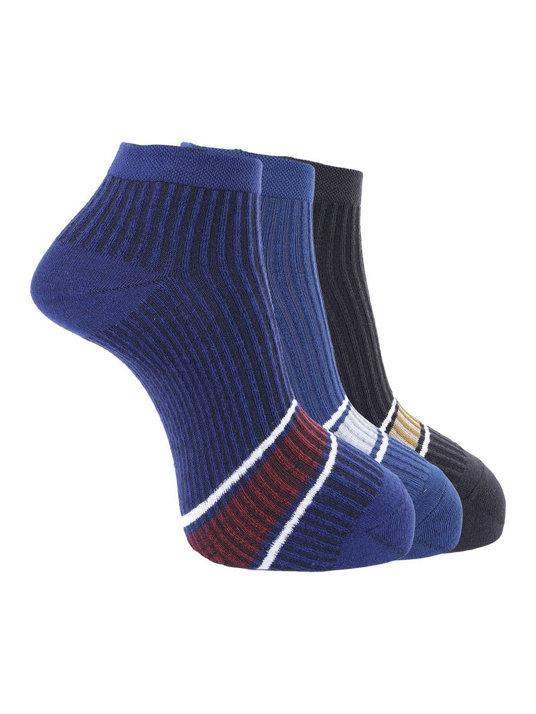 Dollar Men Pack of 3 Free Size Ankle Length Cotton Socks - view 1