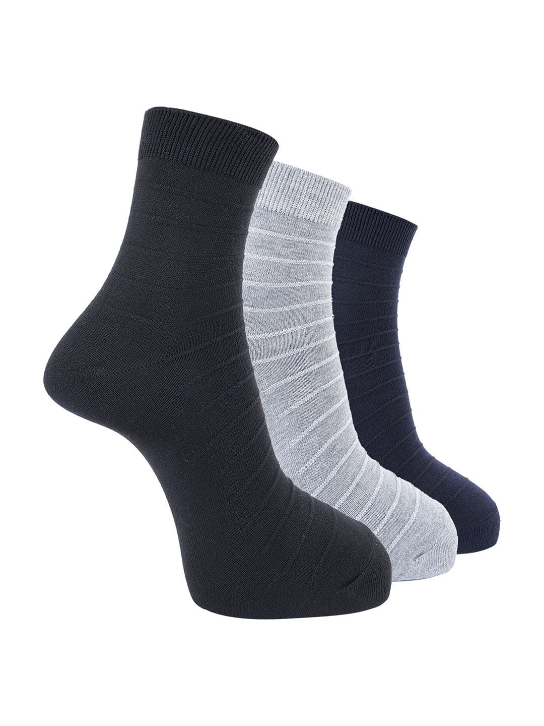 Dollar Pack of 3 Men Cotton Free Size Ankle Length Socks - view 1