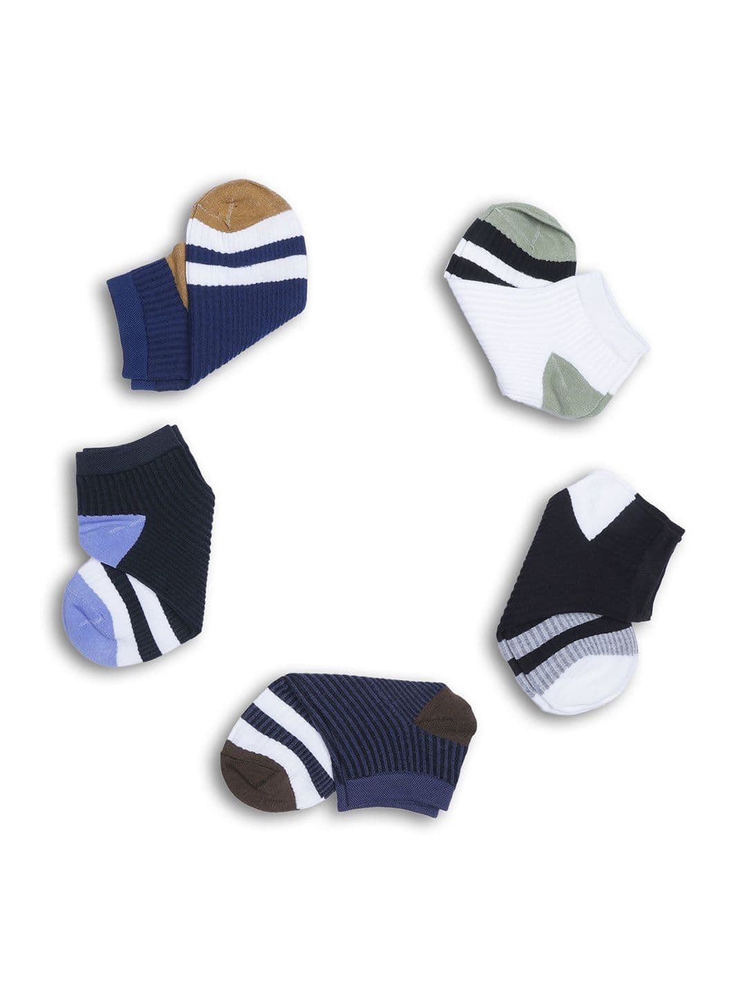 Dollar Men Pack of 3 Free Size Ankle Length Cotton Socks - view 1
