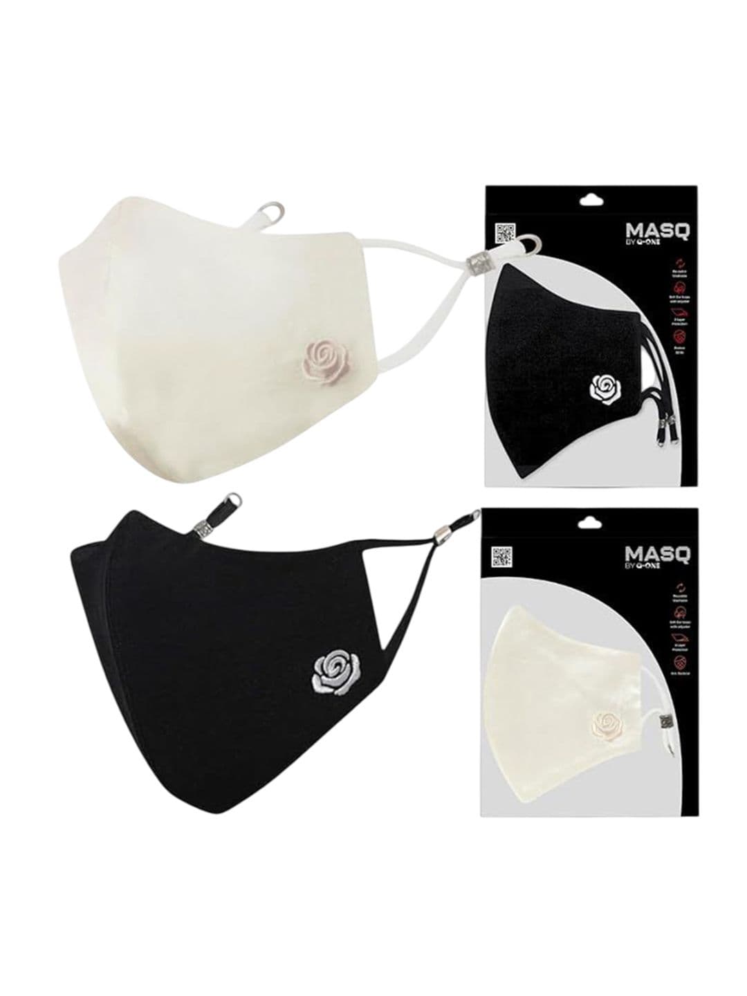 MASQ Pack of 2 4 Ply Cotton Protective Outdoor Mask - view 1