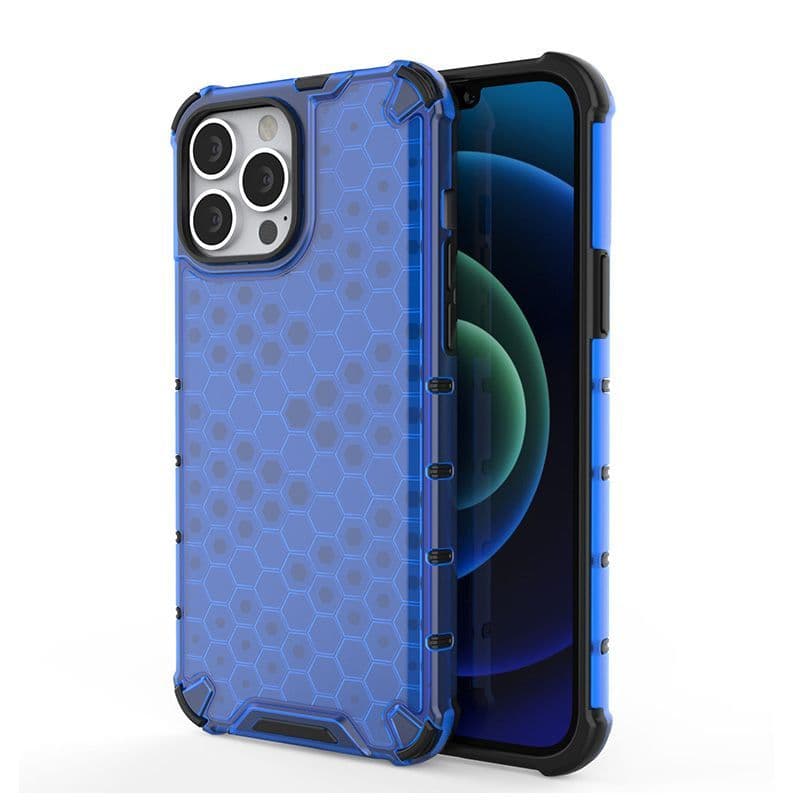 Luxury Kase Geometric Printed iPhone 12 Pro Max Transparent Honeycomb Clear Case Back Case