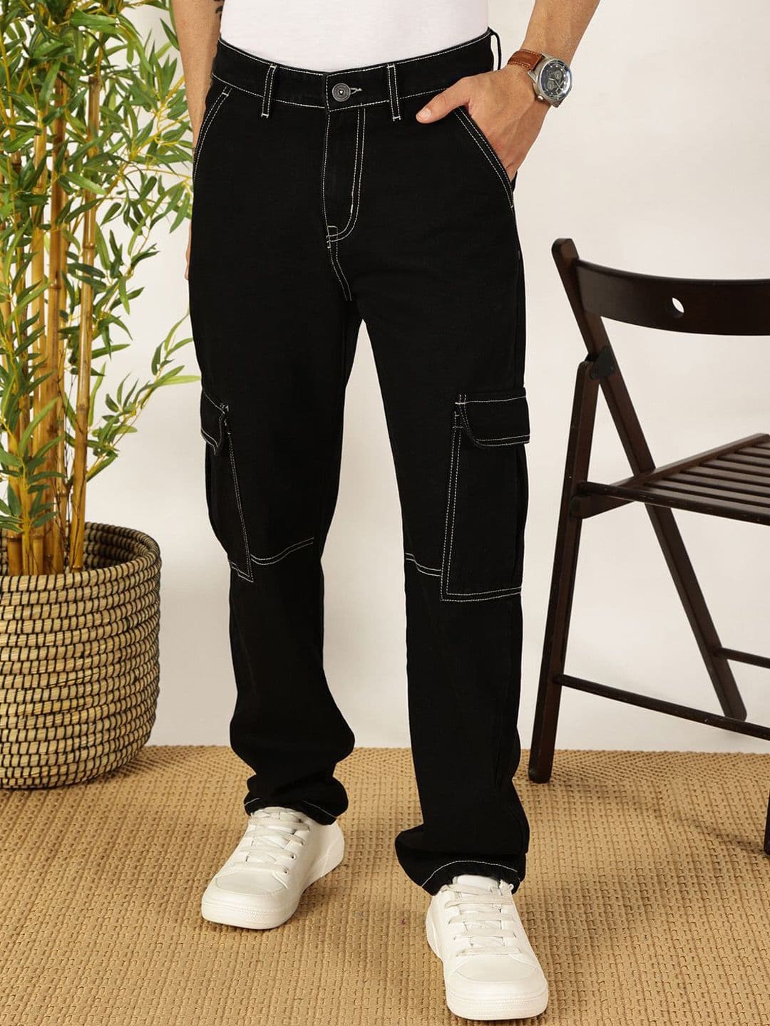 Mast & Harbour Men Pure cotton Loose Relaxed Fit Jeans - view 1