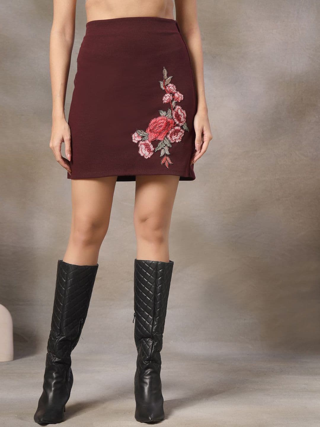 STYLECAST X KASSUALLY Embroidered Mini Skirt - view 1