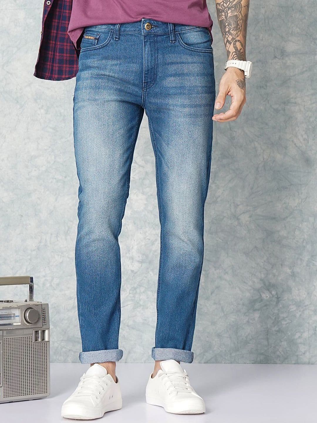 The Indian Garage Co Men Slim Fit Low-Rise Jeans - view 1