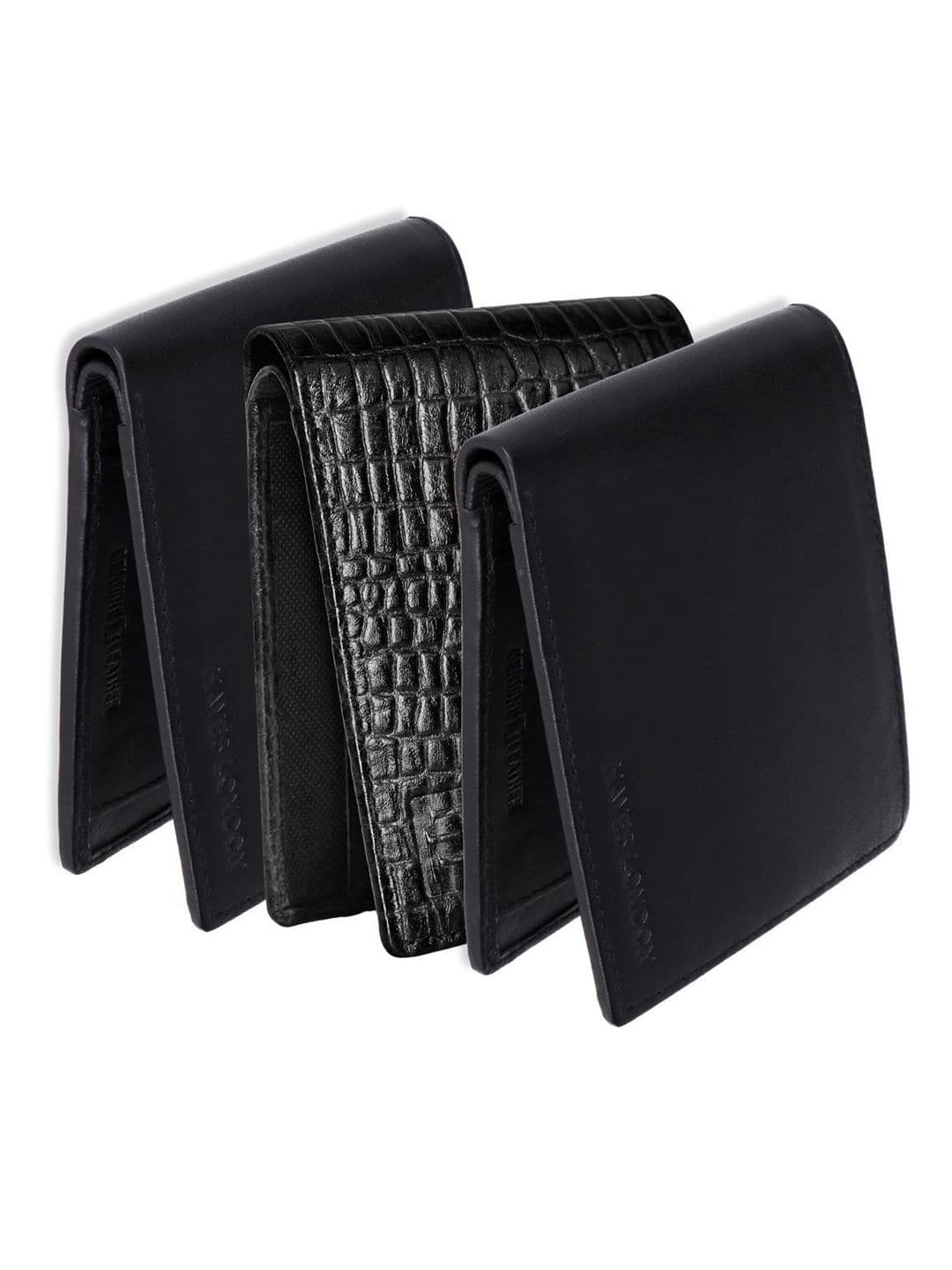 Hayes London Men Wallets Pack of 3 Genuine Leather with RFID Blocking Combo - view 1