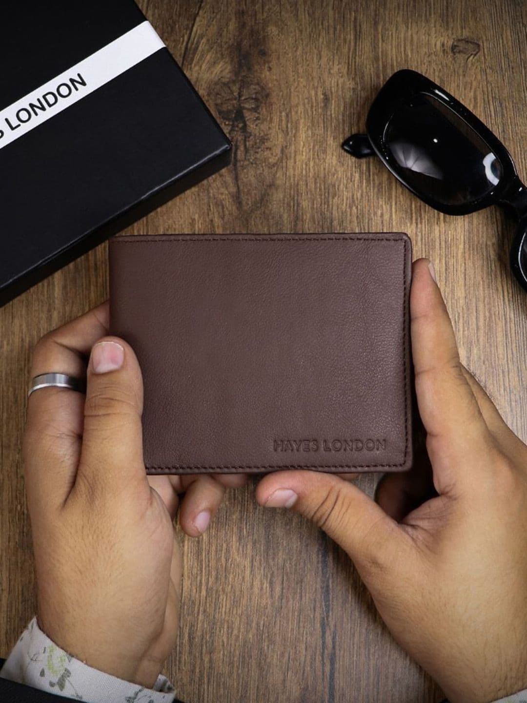 Hayes London Men Wallets Pack of 2 Genuine Leather with RFID Blocking Combo
