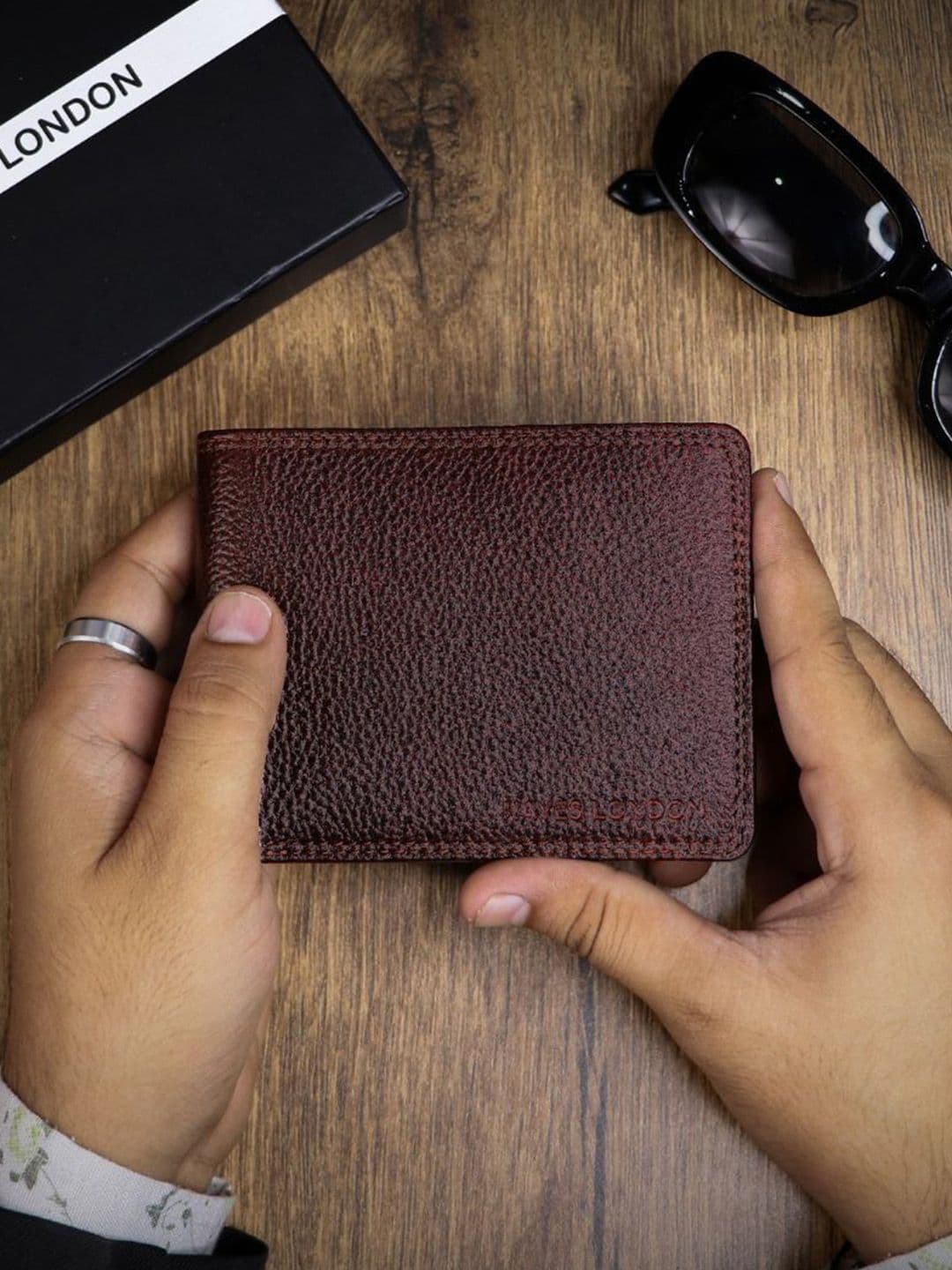 Hayes London Men Wallets Pack of 3 Genuine Leather with RFID Blocking Combo