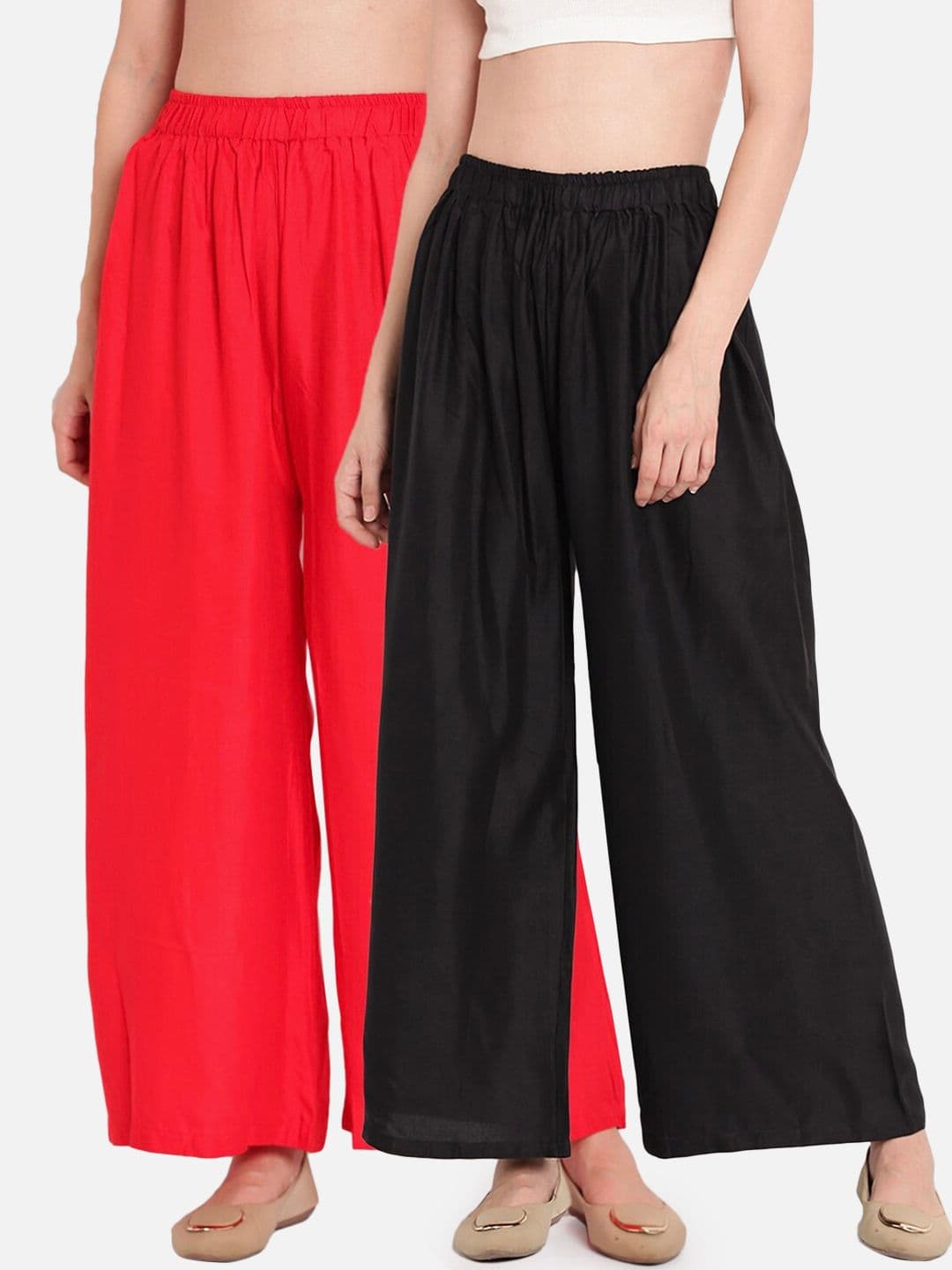 BCZ Style Women 2 Flared Handloom Ethnic Palazzos - view 1