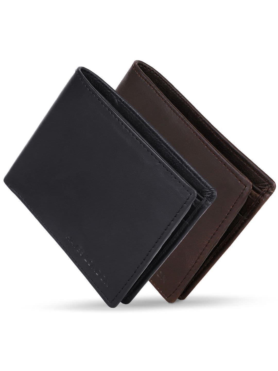 Hayes London Men Wallets Pack of 2 Genuine Leather with RFID Blocking Combo