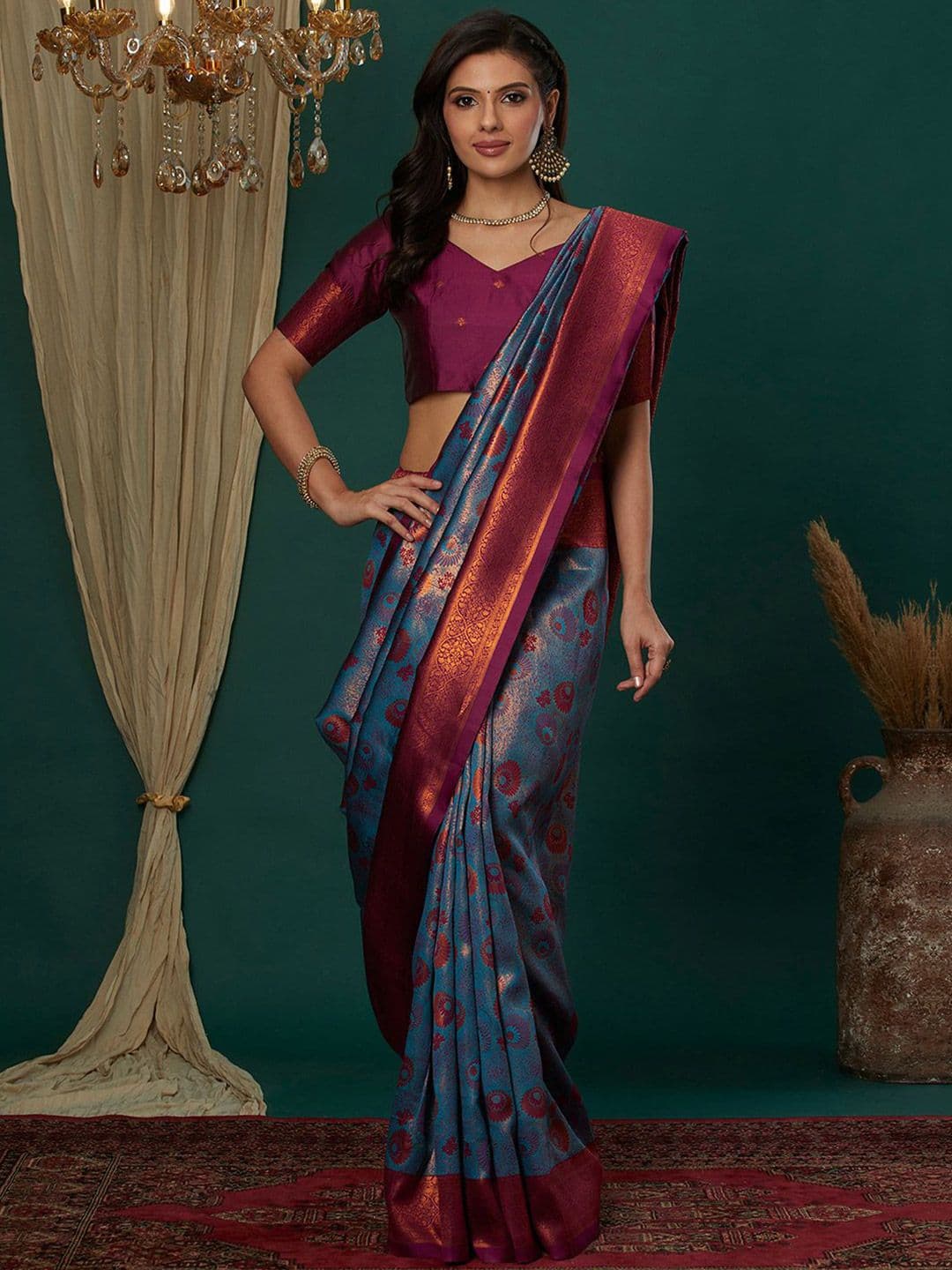 Mitera Woven Design Zari Banarasi Saree - view 1