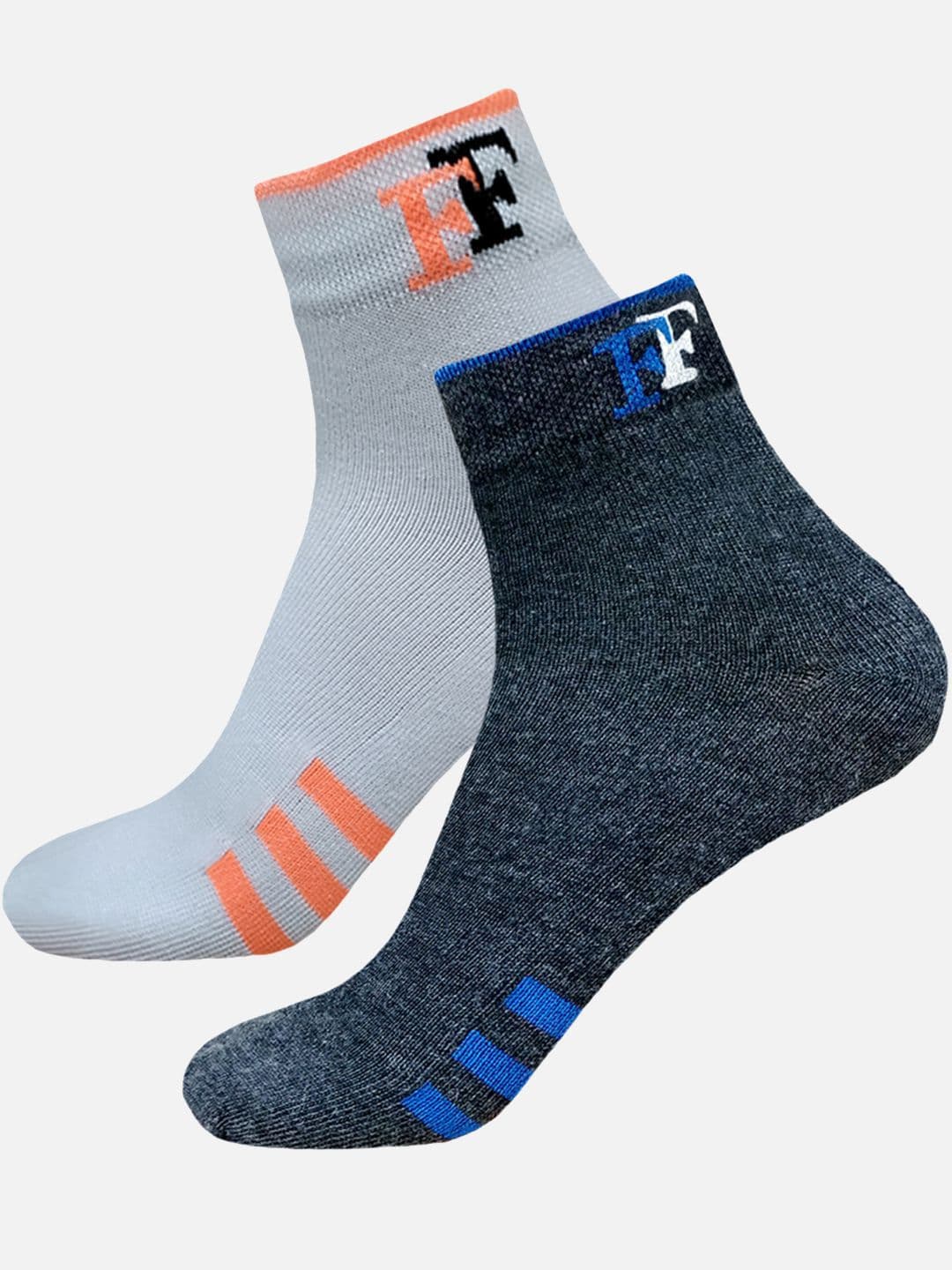 StyFun Men Pack Of 2 Striped Ankle Length Socks - view 1