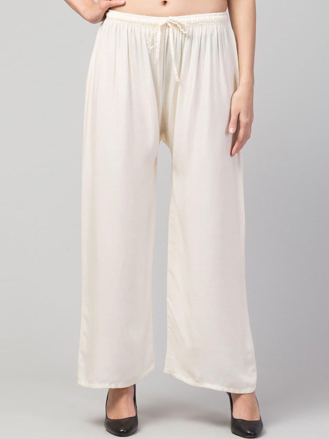 FAMBEE Women Flared Knitted Palazzos - view 1