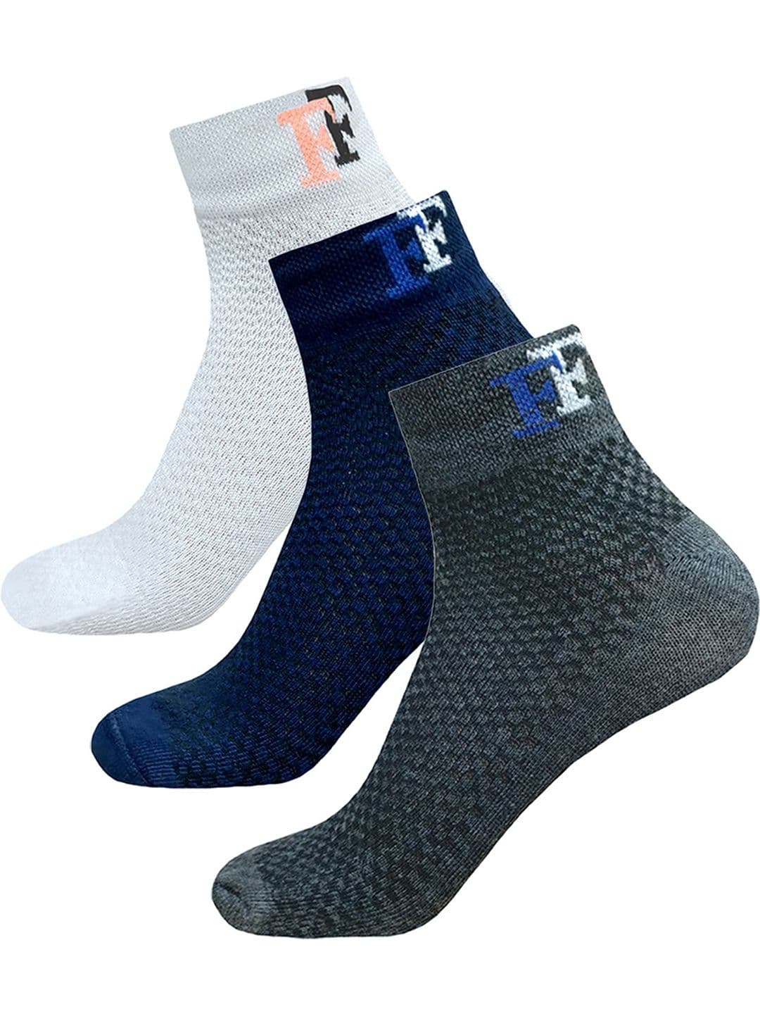StyFun Men Pack Of 3 Crew Length Ankle Running Socks - view 1