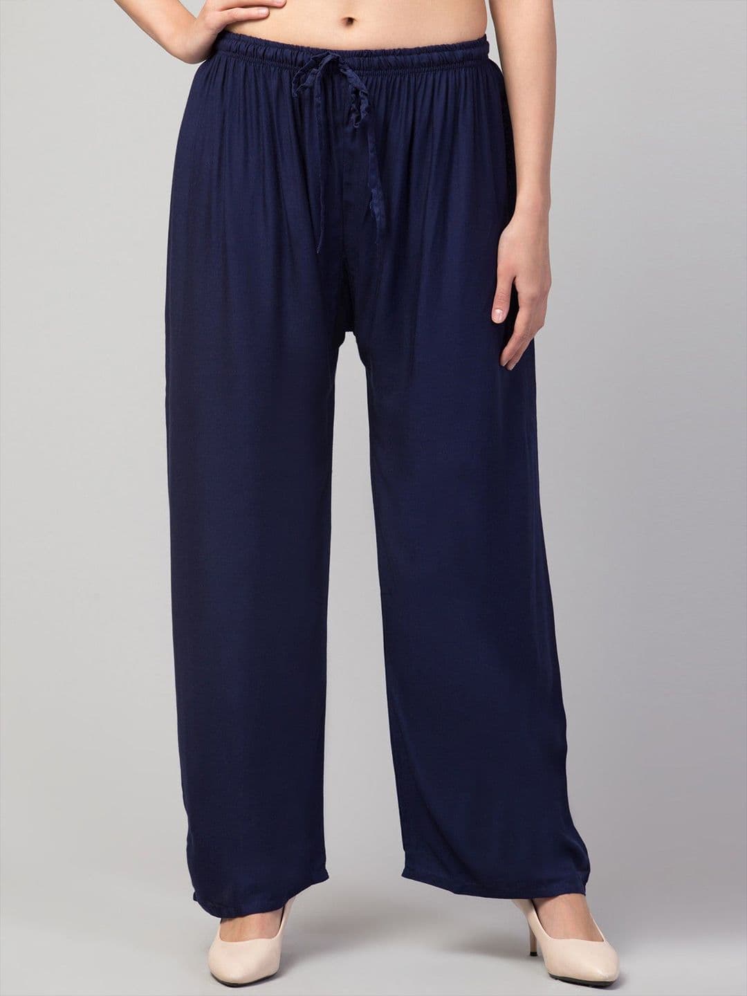 FAMBEE Women Flared Knitted Palazzos - view 1