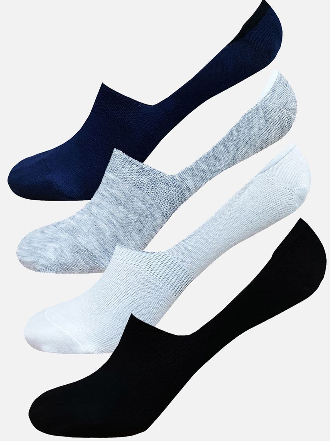 StyFun Pack Of 4 Anti-Slip Cotton Shoe Liners Socks - view 1