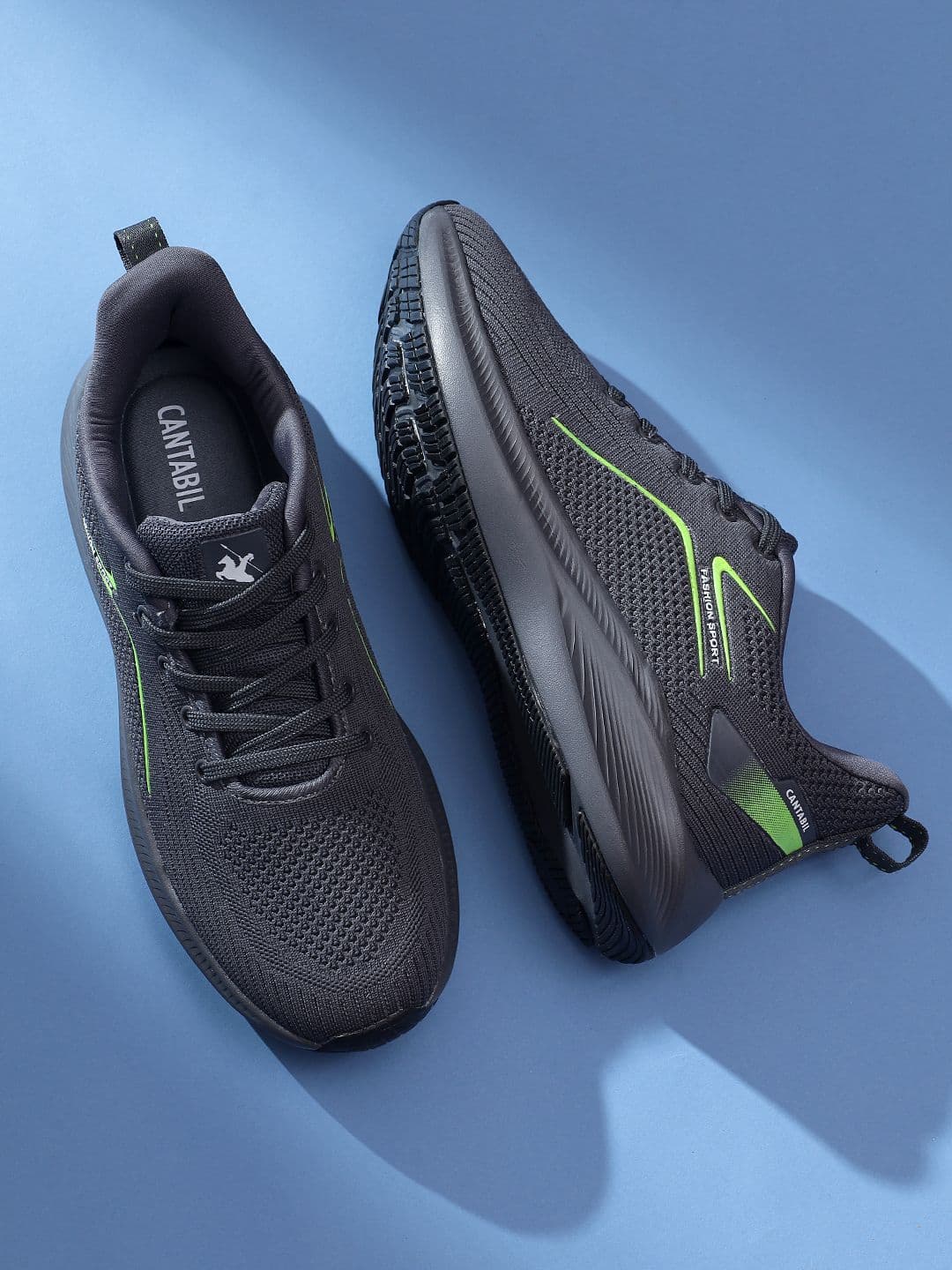 Cantabil Men Textile Lace-Ups Running Shoes - view 1