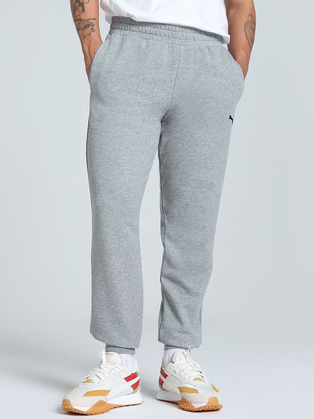 Puma Men Cotton Knitted Sweatpants - view 1