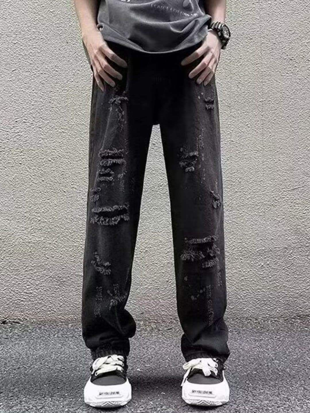 StyleCast Men Regular Fit Highly Distressed Jeans - view 1