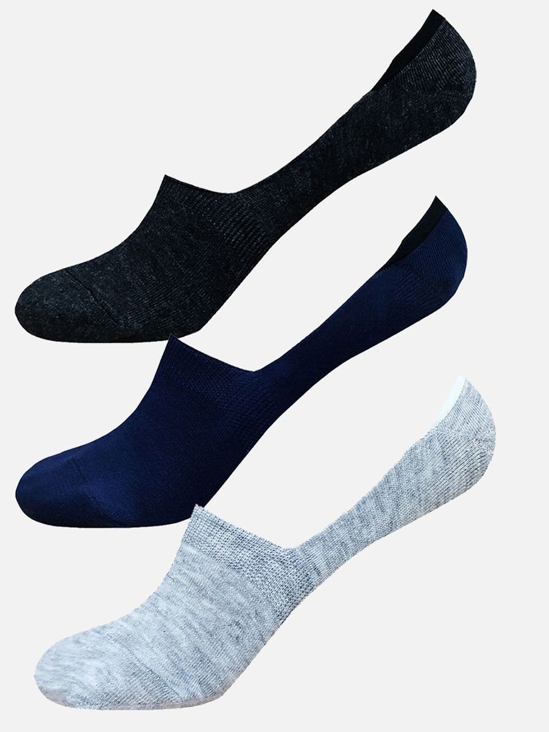 StyFun Pack Of 3 Anti-Slip Cotton Shoe Liners Socks - view 1