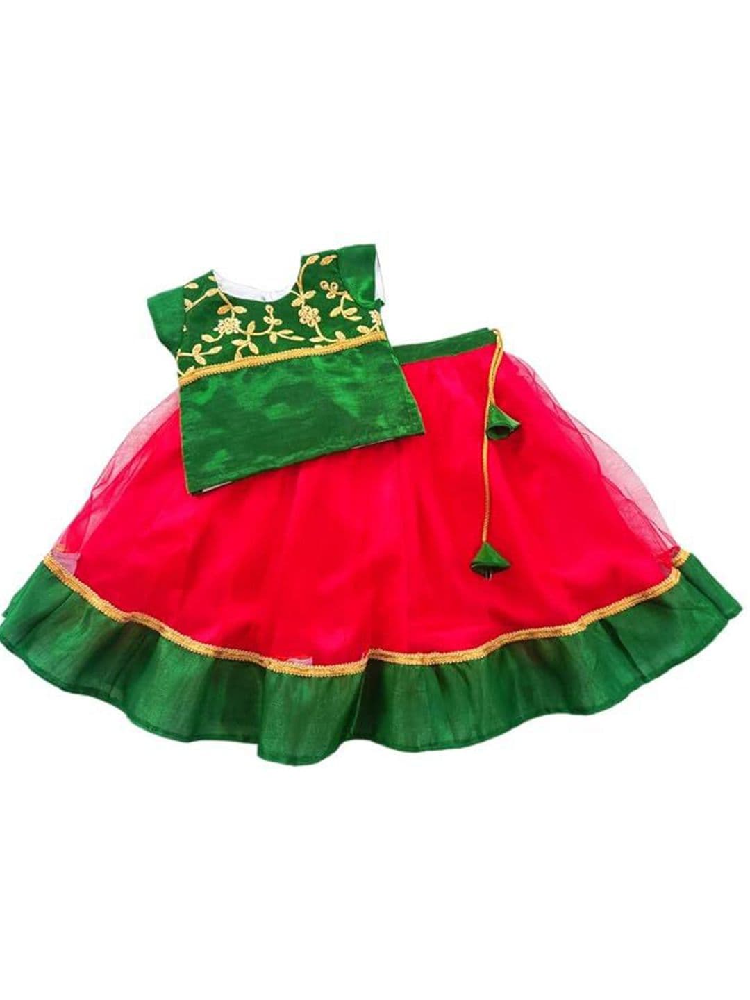 STANWELLS KIDS Girls Embroidered Thread Work Ready to Wear Lehenga & Choli - view 1