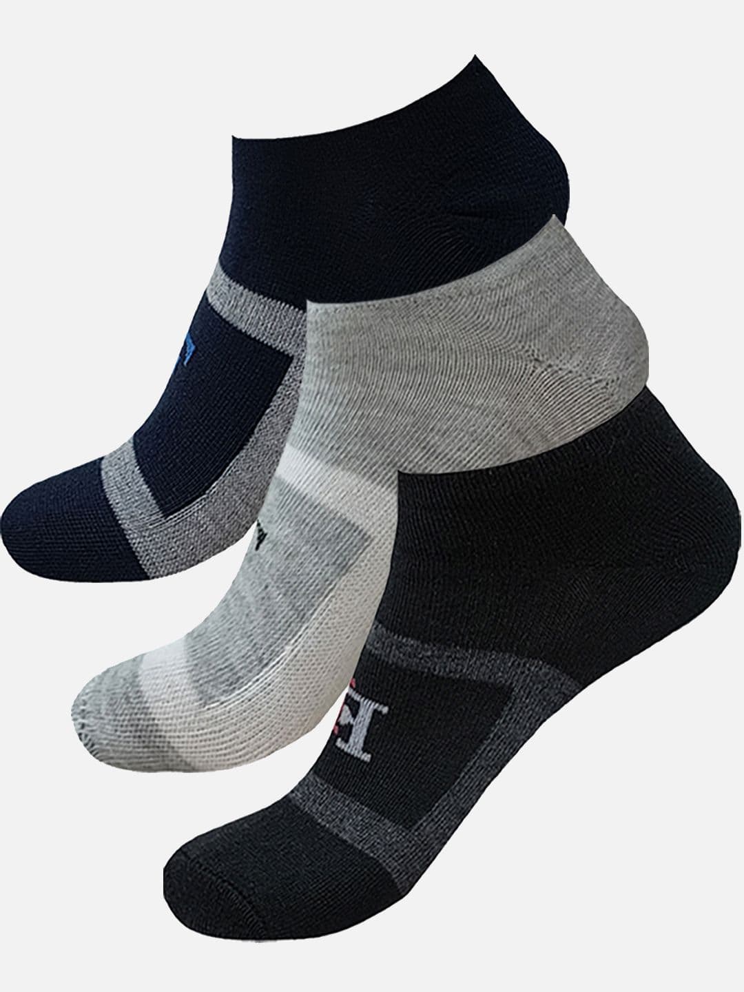 StyFun Men Pack Of 3 Patterned Moisture-Wicking Ankle Length Socks - view 1