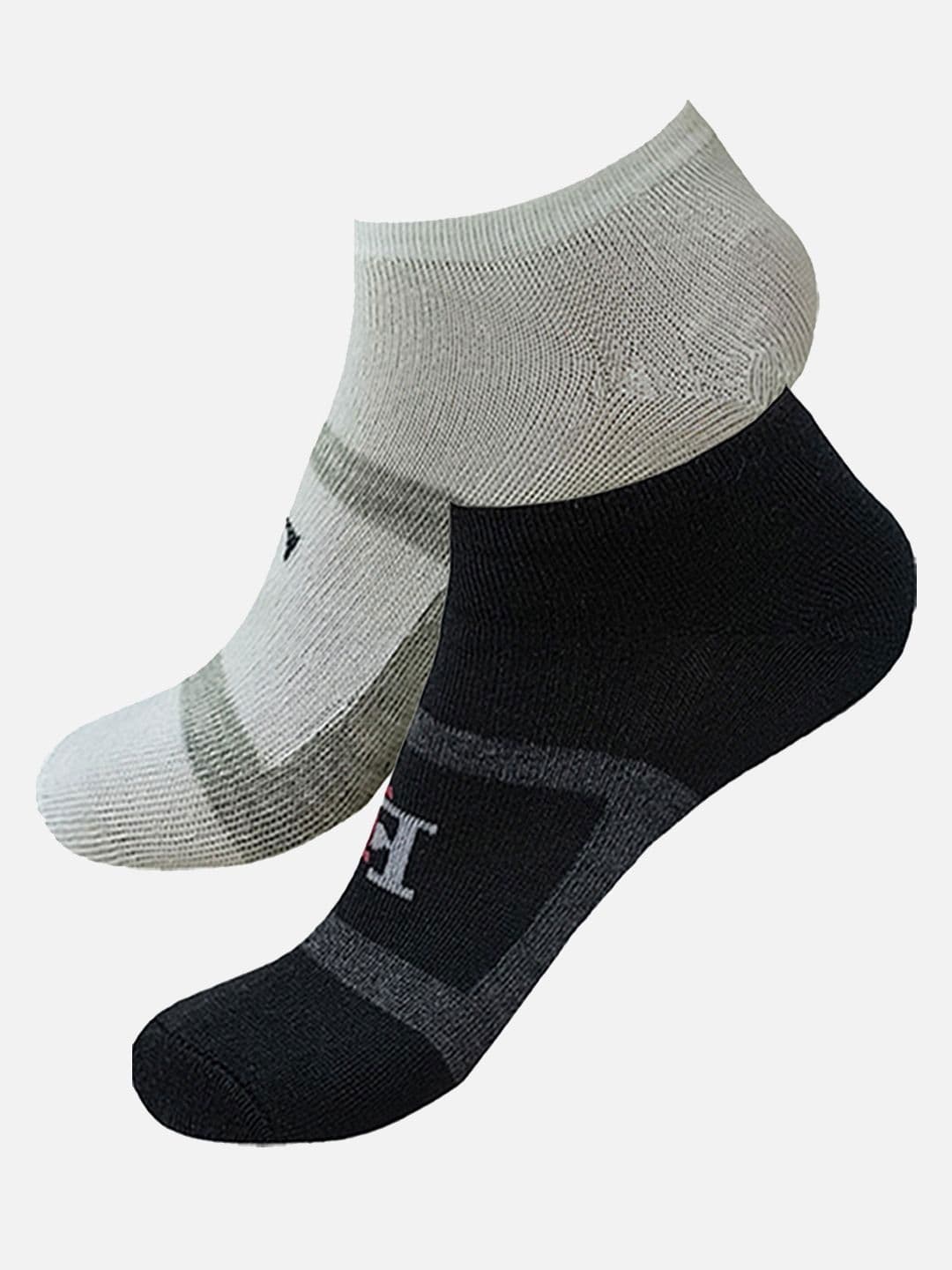 StyFun Men Pack Of 2 Patterned Moisture-Wicking Ankle Length Running Socks - view 1