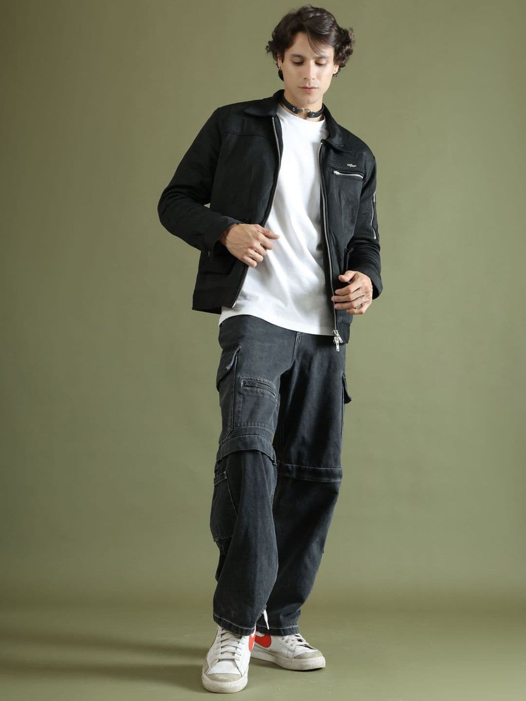 TAG 7 Men Spread Collar Self Design Lightweight Tailored Jacket - view 1