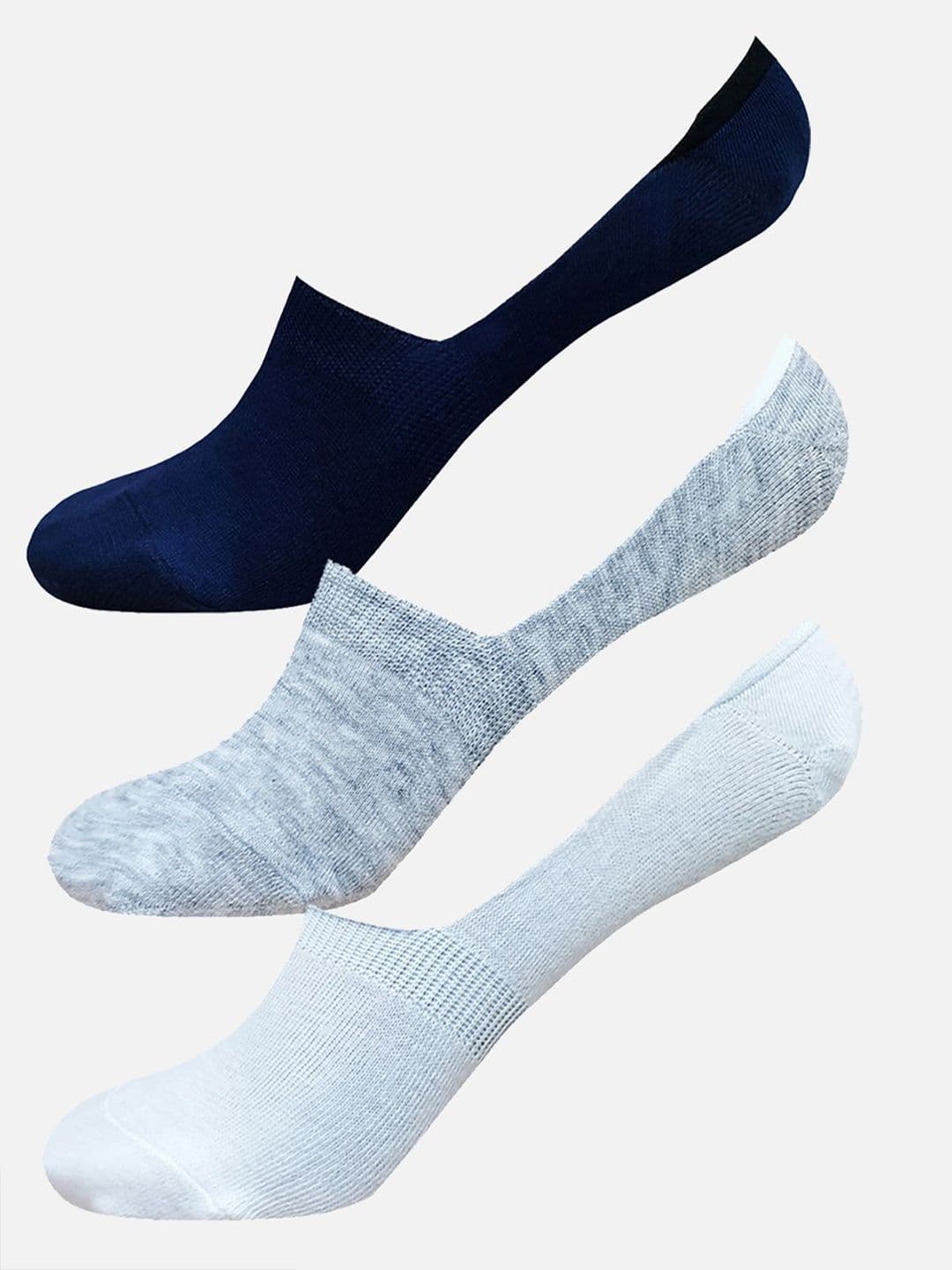 StyFun Pack Of 3 Anti-Slip Cotton Shoe Liners Socks - view 1