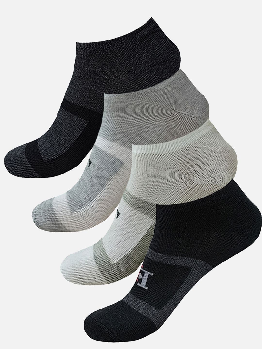 StyFun Men Pack Of 4 Patterned Moisture-Wicking Ankle Length Socks - view 1