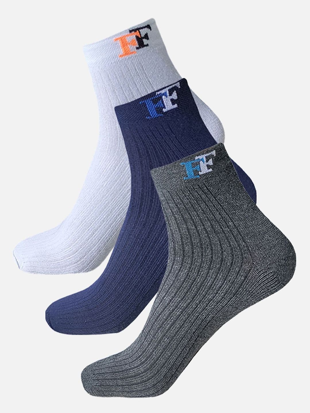 StyFun Men Pack Of 3 Cotton Ankle-Length Socks - view 1