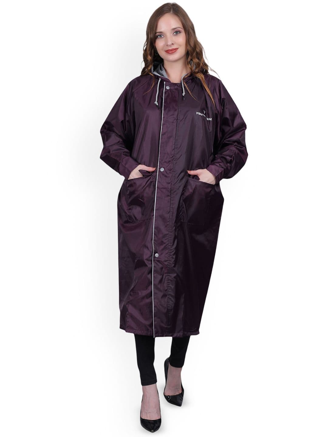 YOUTH ROBE Women Hooded Rain Jacket - view 1