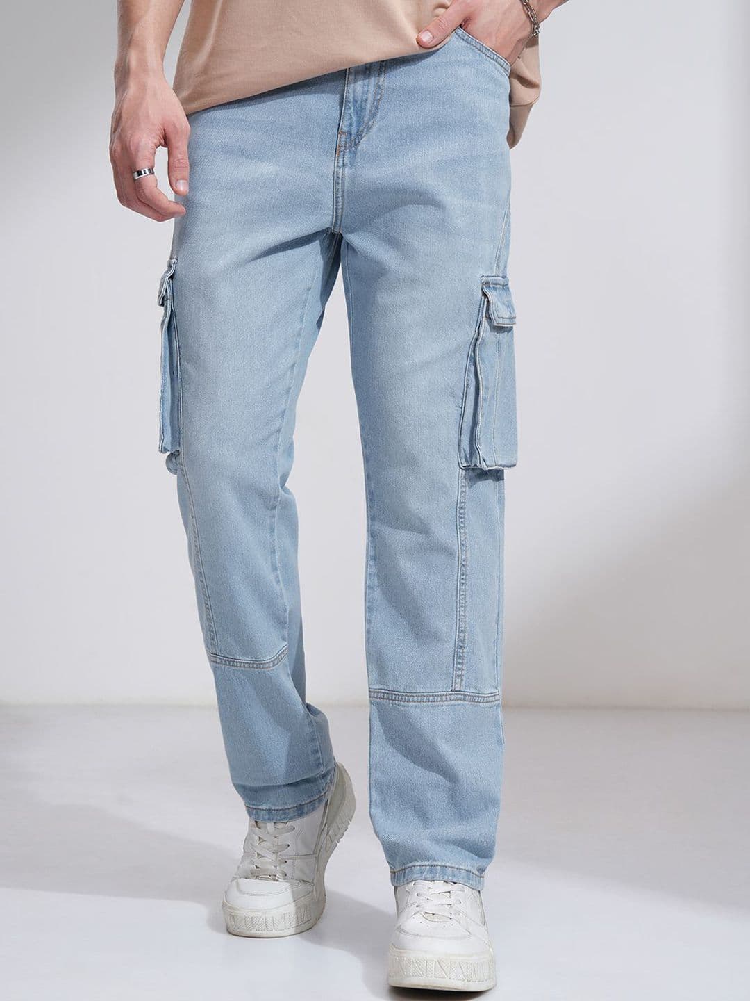 HIGHLANDER Men Straight Fit High-Rise Stretchable Jeans - view 1