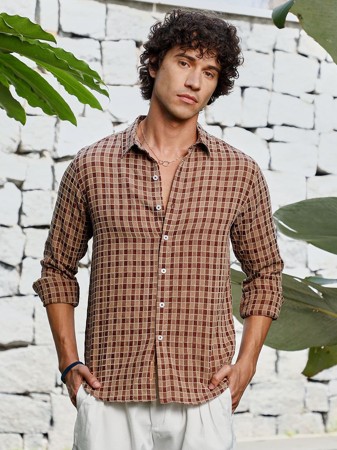 CAHOOT Men Comfort Tartan Checks Opaque Checked Casual Shirt - view 1