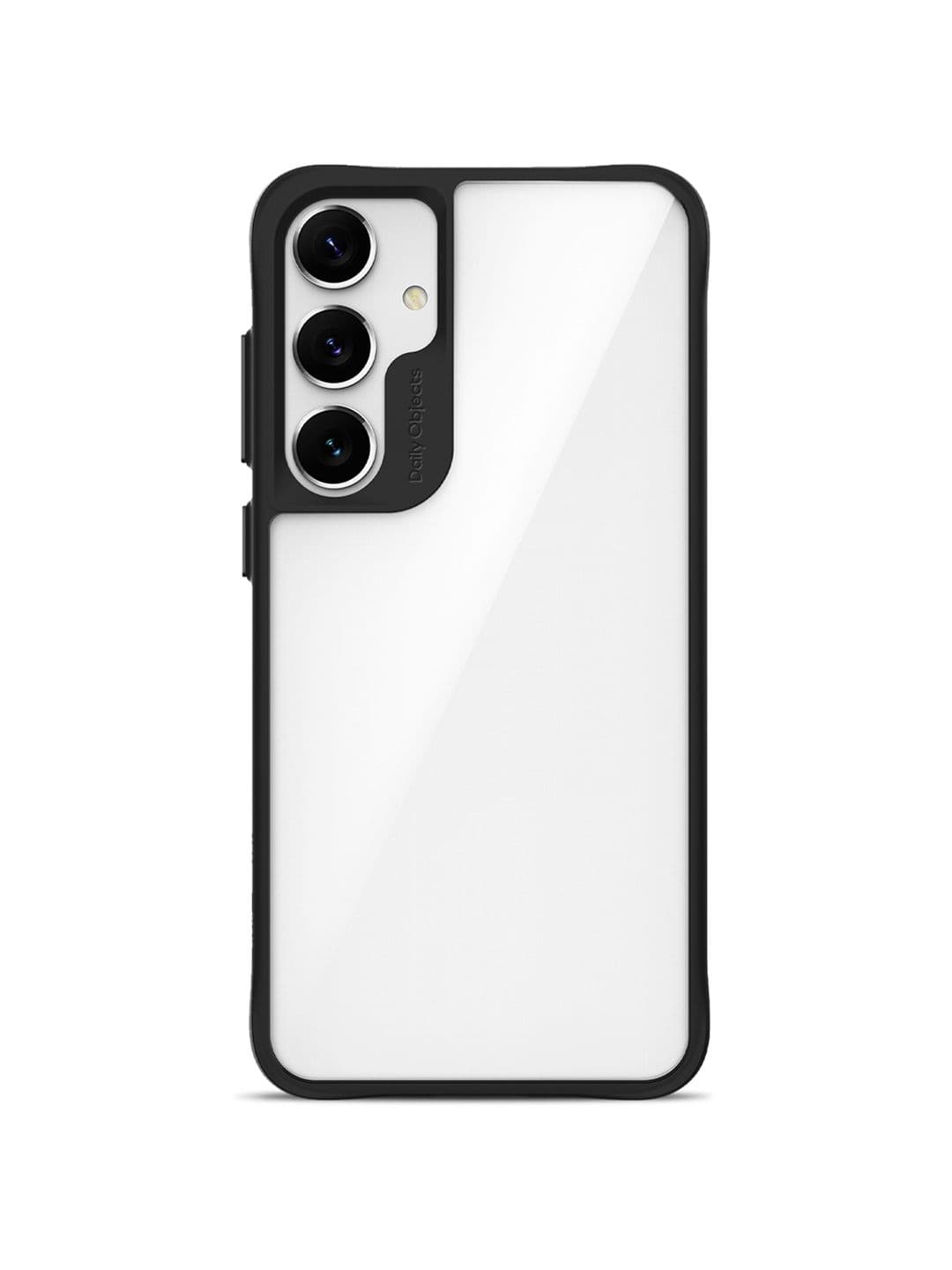 DailyObjects Black Hybrid Clear Case Cover For Samsung Galaxy S24 Plus