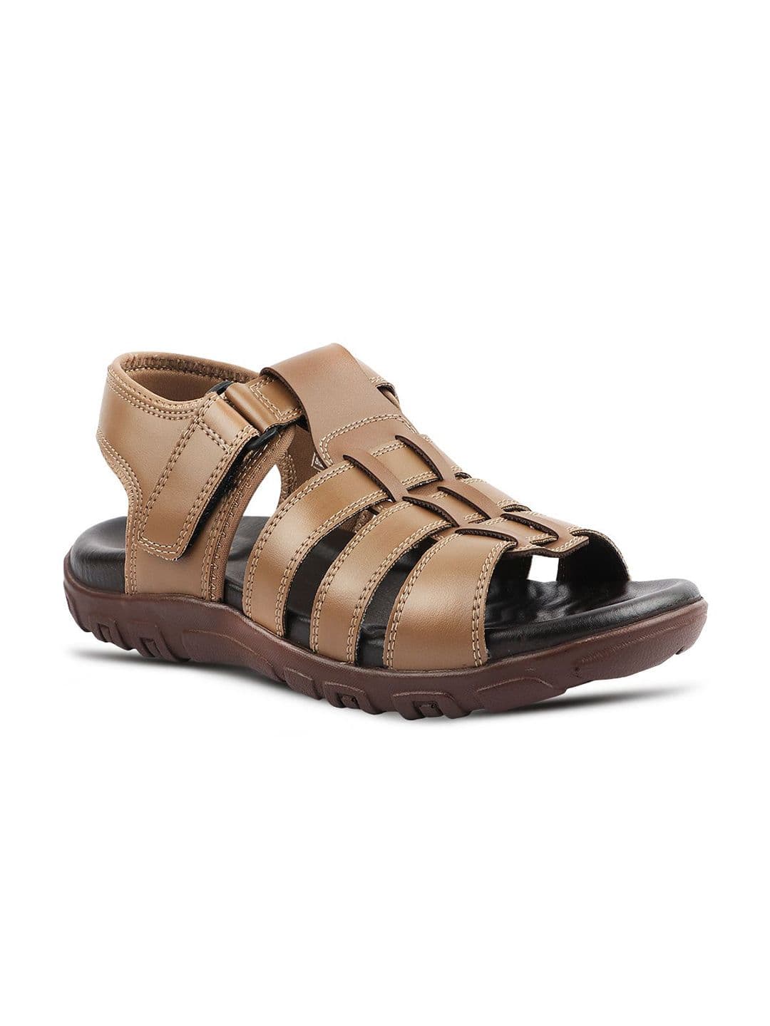 MEDIFEET Men Leather Fisherman Sandals - view 1