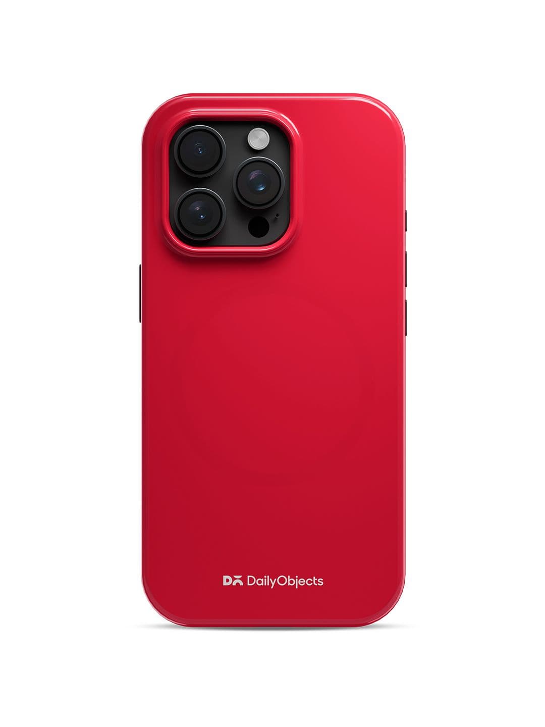 DailyObjects Red Enamel Bumper Magsafe Iphone 13 Pro Case