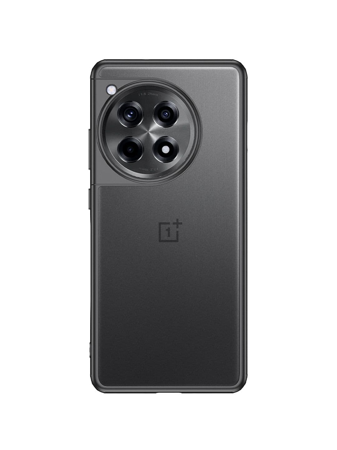 DailyObjects Black Frosted Clear Case Cover For Oneplus 12r