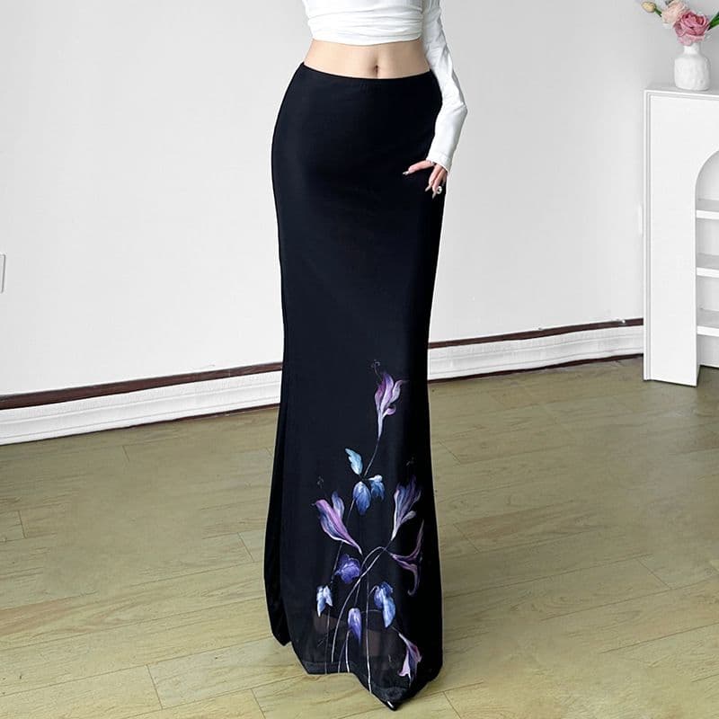 StyleCast Women Printed A-Line Maxi Skirts - view 1