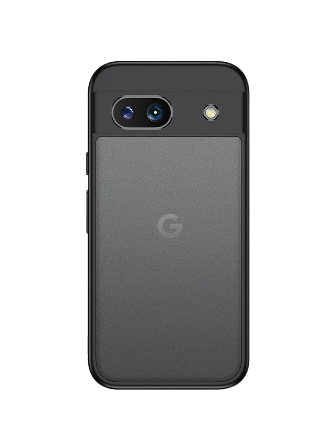 DailyObjects Black Frosted Clear Case Cover For Google Pixel 8a